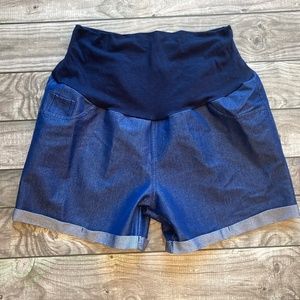 Maternity Shorts Blue Jean LOOK- Size L